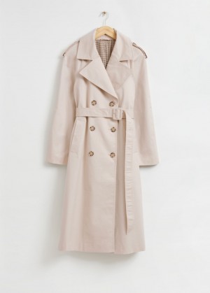 & Other Stories Classiche Relaxed Trench Coat Beige | NOS-SN113752