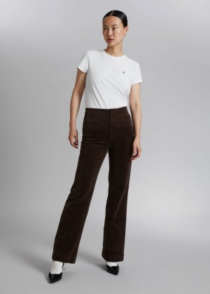 & Other Stories Corduroy Trousers Marroni | NOS-SN114317