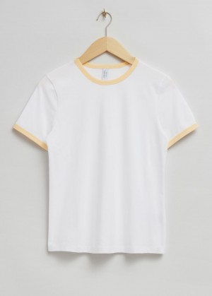 & Other Stories Cotone T-Shirt Bianche | NOS-SN113979