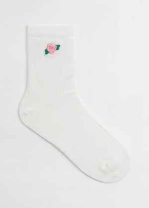 & Other Stories Embroidered Ankle Socks | NOS-SN114905