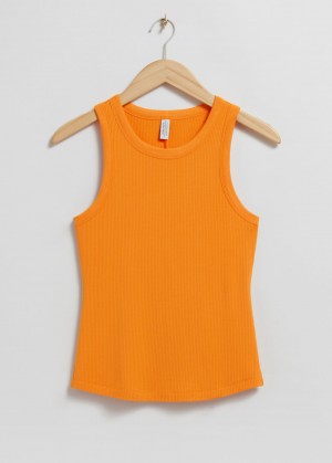 & Other Stories Fitted Tank Top Arancioni | NOS-SN113998