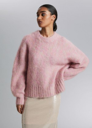 & Other Stories Fuzzy Mohair Maglia Bianche | NOS-SN113464