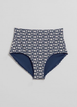 & Other Stories High Vita Bikini Bottoms Blu Scuro | NOS-SN114751