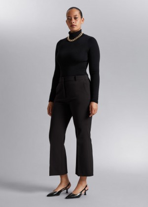 & Other Stories Kick-Flare Trousers Nere | NOS-SN114295