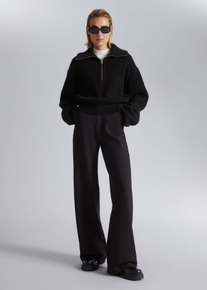 & Other Stories Larghe Trousers Nere | NOS-SN114333