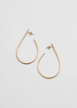 & Other Stories Open Slim Hoops Oro | NOS-SN114681