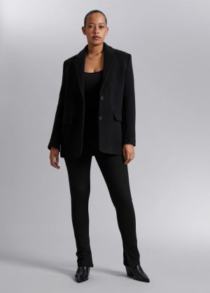 & Other Stories Oversized Blazer Nere | NOS-SN113785