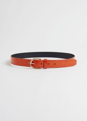 & Other Stories Pelle Belt Rosa | NOS-SN114614