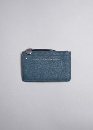 & Other Stories Pelle Card Wallet Blu | NOS-SN114568