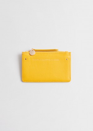 & Other Stories Pelle Card Wallet Lemon | NOS-SN114563