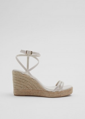 & Other Stories Pelle Espadrillas Sandals Bianche | NOS-SN114456