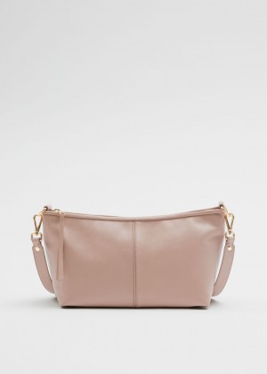 & Other Stories Pelle Shoulder Bag Beige | NOS-SN114523