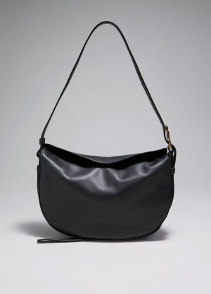 & Other Stories Pelle Shoulder Bag Nere | NOS-SN114539