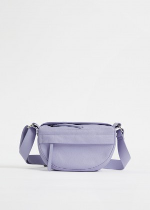 & Other Stories Small Soft Pelle Crossbody Bag Viola | NOS-SN114517