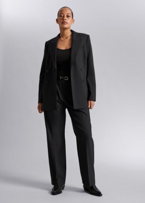 & Other Stories Tailored Blazer Nere | NOS-SN113741