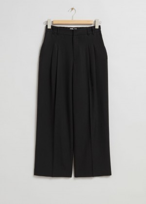 & Other Stories Tailored High Vita Trousers Nere | NOS-SN114311