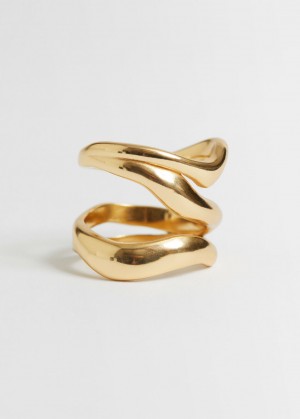 & Other Stories Triple Band Ring Oro | NOS-SN114716