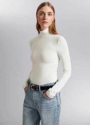 & Other Stories Turtleneck Top Bianche | NOS-SN113991