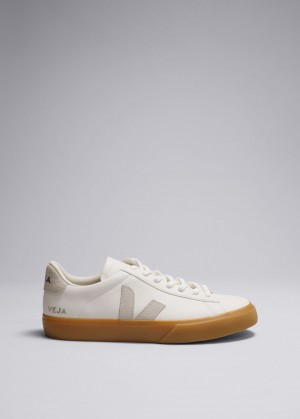 & Other Stories Veja Campo Pelle Sneakers Bianche Grigie | NOS-SN114414