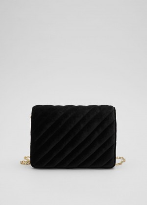 & Other Stories Velvet Shoulder Bag Nere | NOS-SN114529