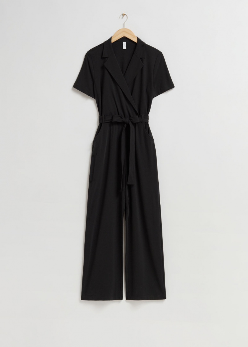 & Other Stories Belted Jumpsuit Nere | NOS-SN114381