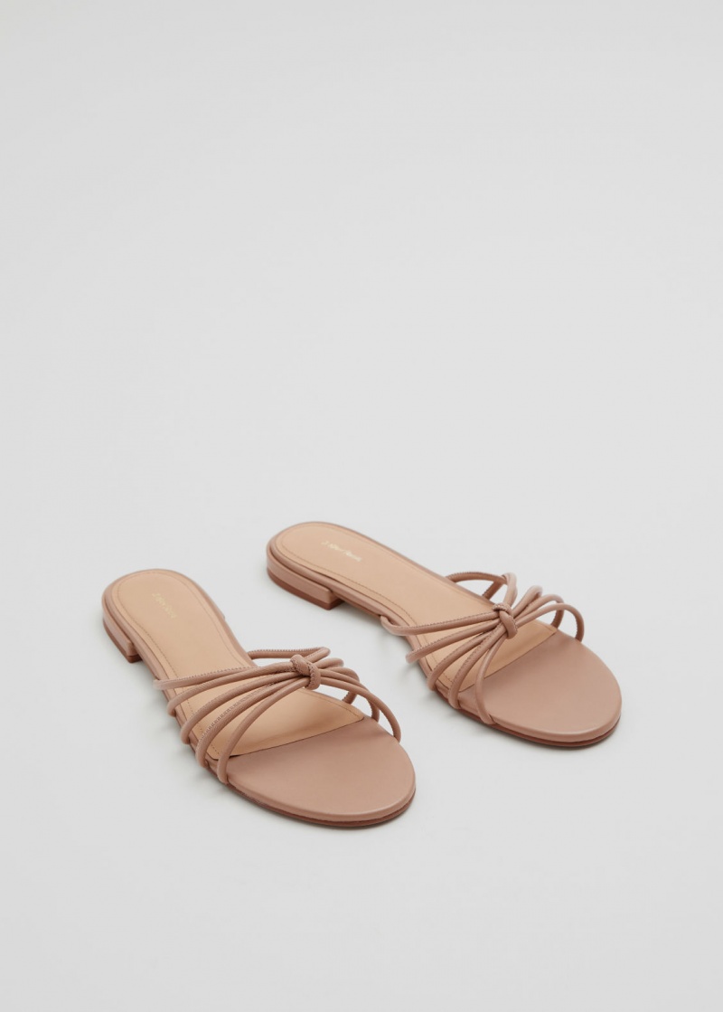 & Other Stories Cinturino Pelle Slides Beige | NOS-SN114491