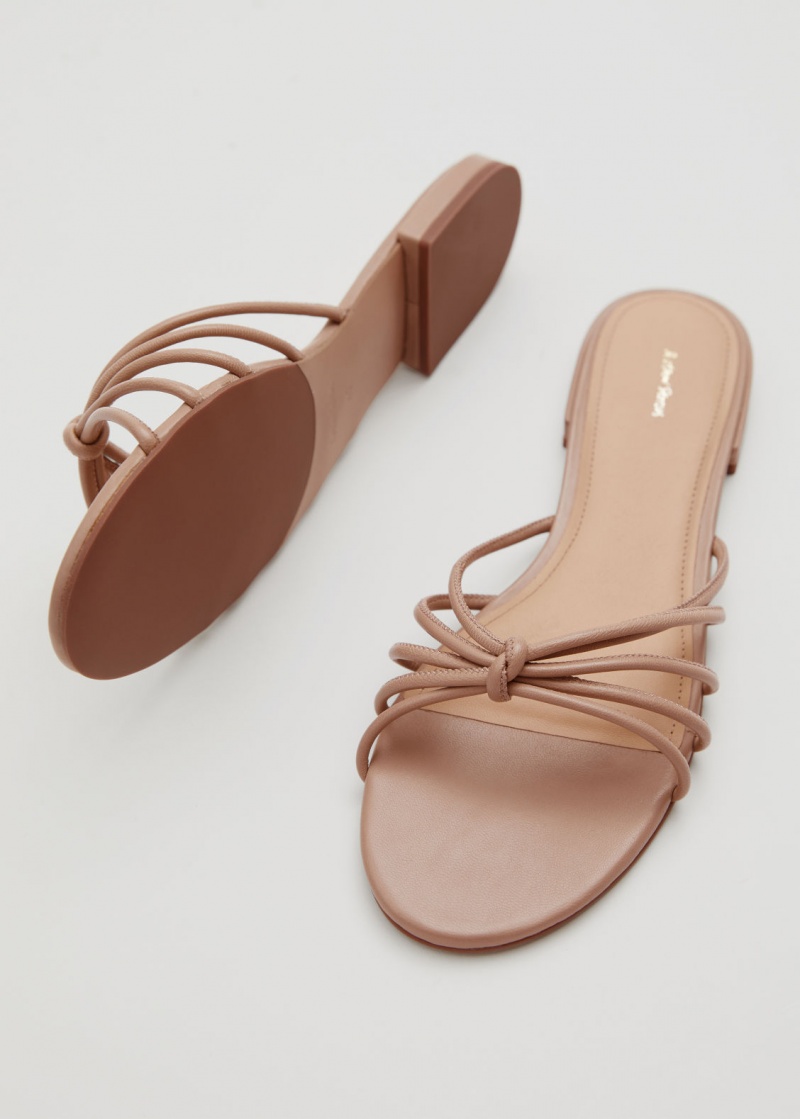 & Other Stories Cinturino Pelle Slides Beige | NOS-SN114491