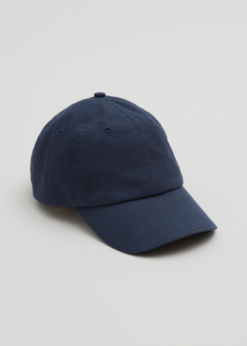 & Other Stories Classiche Baseball Cap Blu Marino | NOS-SN114640