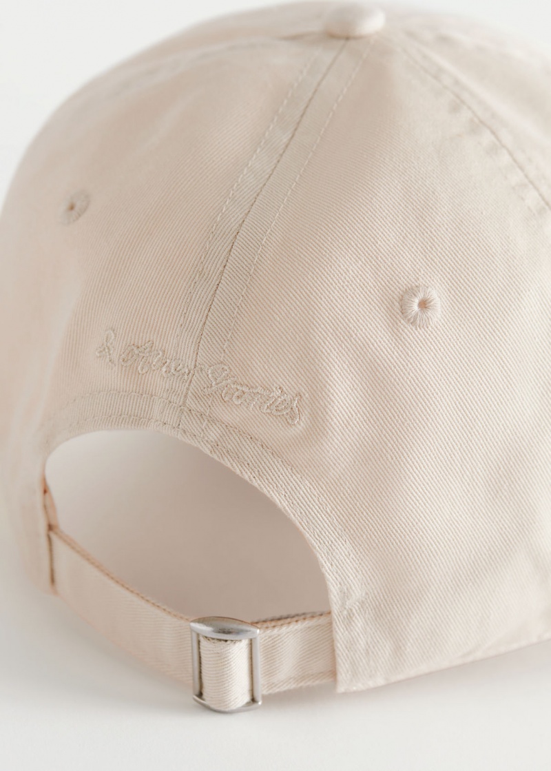 & Other Stories Classiche Baseball Cap Crema | NOS-SN114638