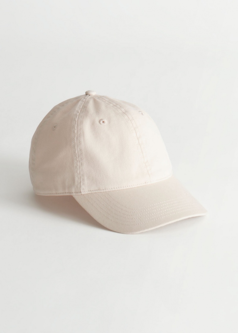 & Other Stories Classiche Baseball Cap Crema | NOS-SN114638