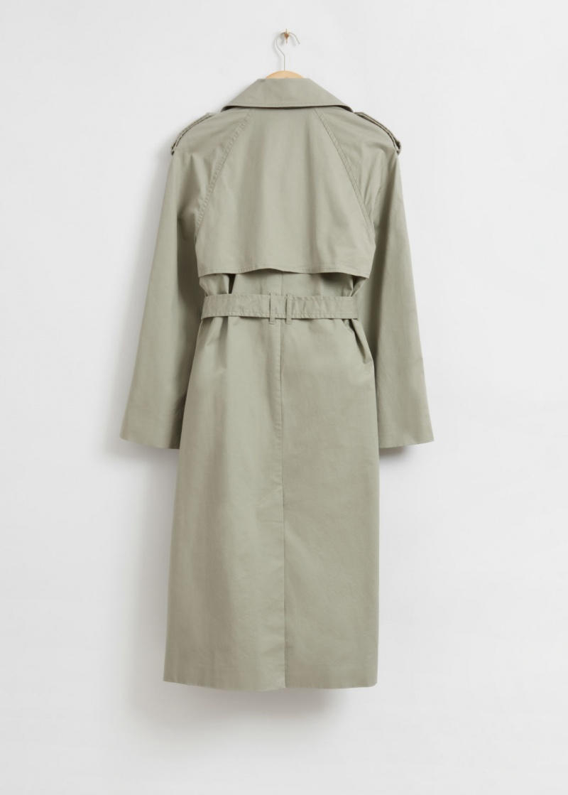 & Other Stories Classiche Relaxed Trench Coat Khaki | NOS-SN113736