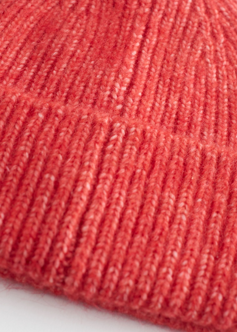 & Other Stories Costine Mohair Blend Beanie Rosa | NOS-SN114630