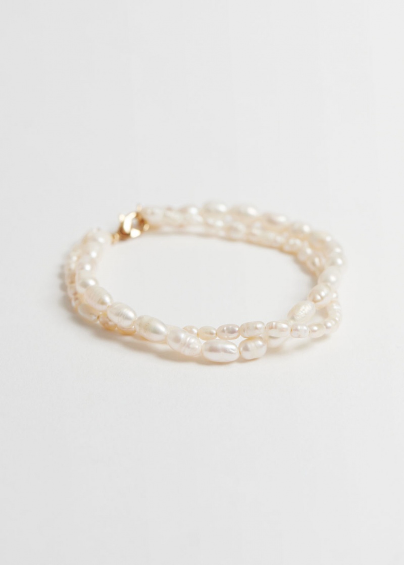 & Other Stories Delicate Mother Of Pearl Bracelet Bianche | NOS-SN114718