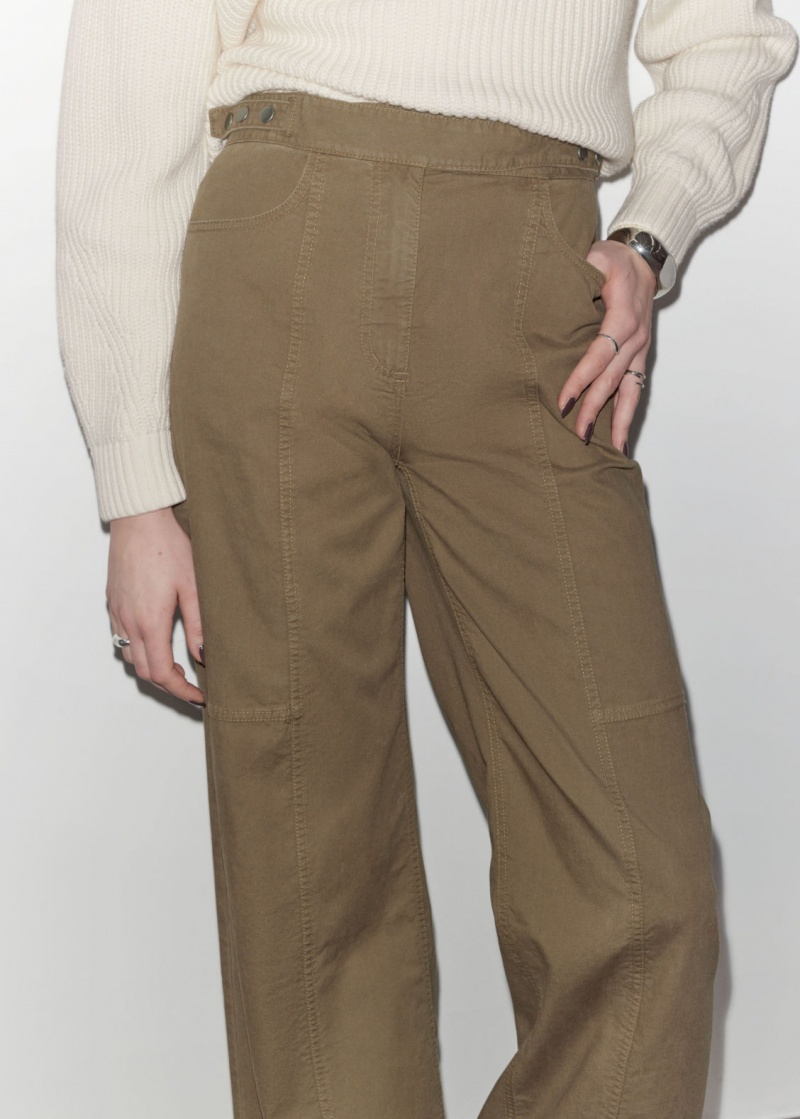 & Other Stories Dritto Utility Trousers Beige | NOS-SN114339