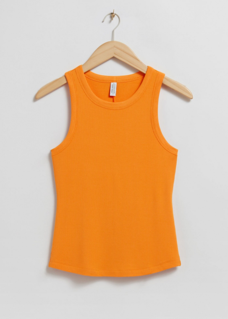 & Other Stories Fitted Tank Top Arancioni | NOS-SN113998