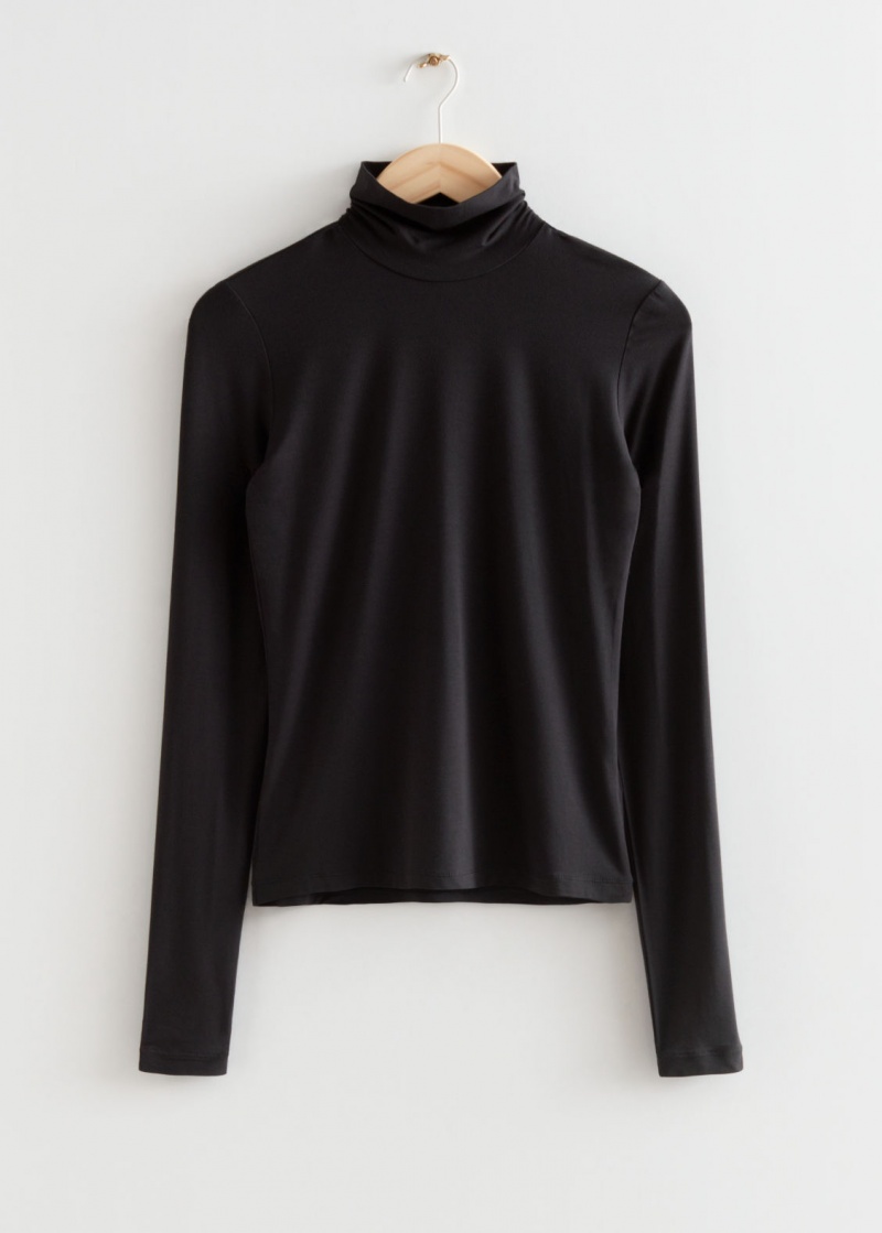 & Other Stories Fitted Turtleneck Top Nere | NOS-SN113941