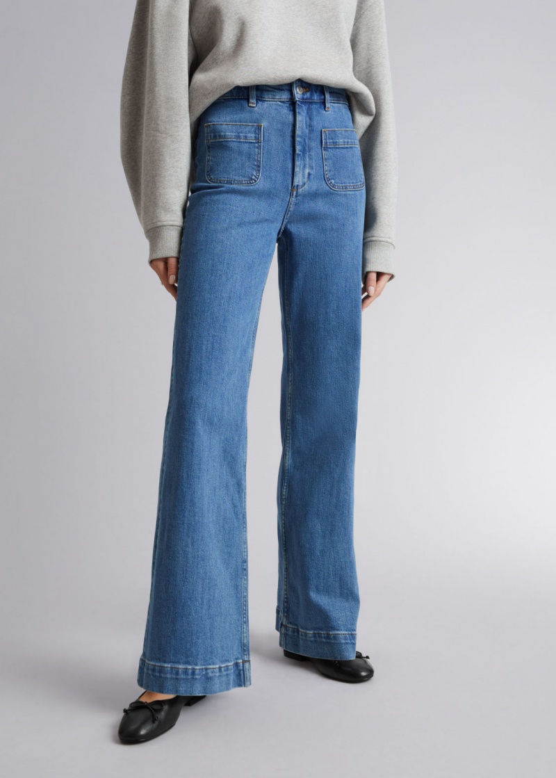 & Other Stories Flared Jeans Blu Profondo | NOS-SN114230