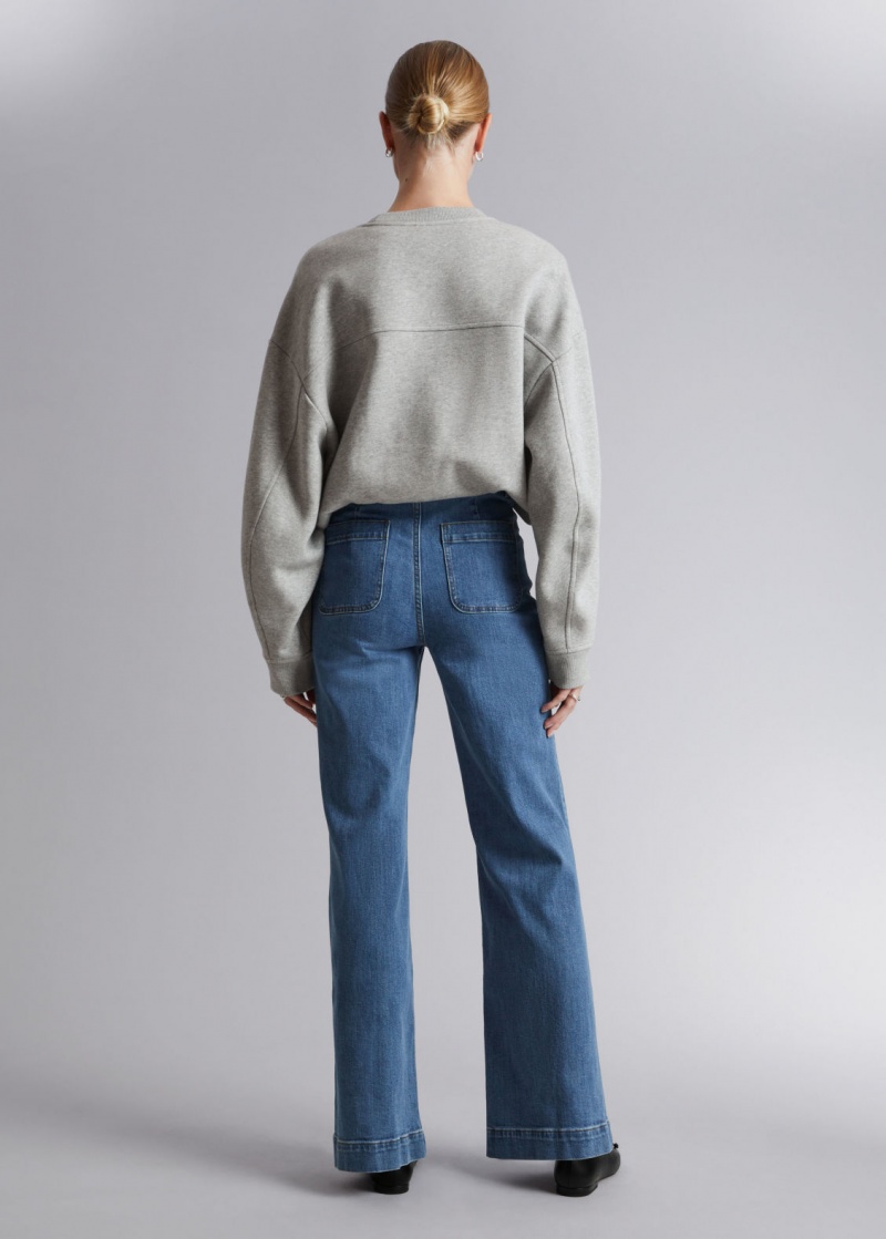 & Other Stories Flared Jeans Blu Profondo | NOS-SN114230