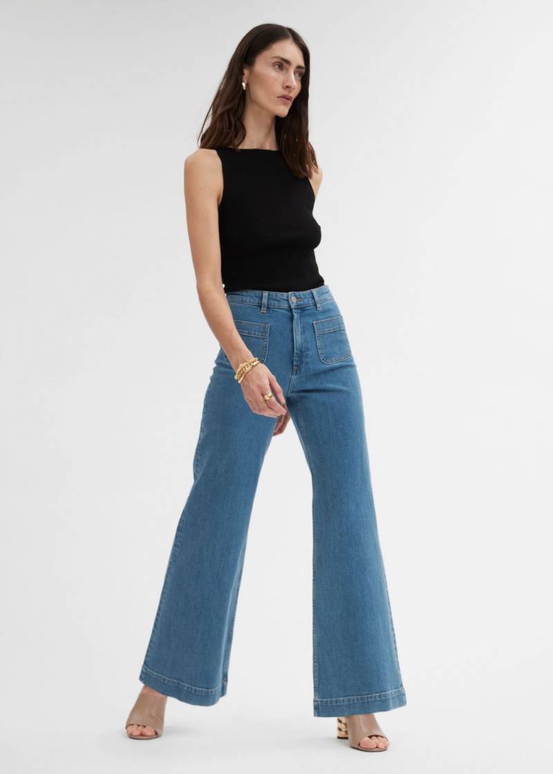 & Other Stories Flared Jeans Blu | NOS-SN114250