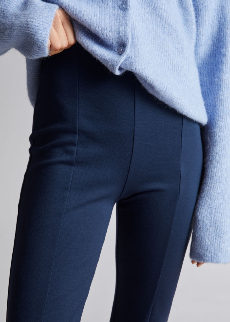 & Other Stories Flared Trousers Blu Scuro | NOS-SN114277