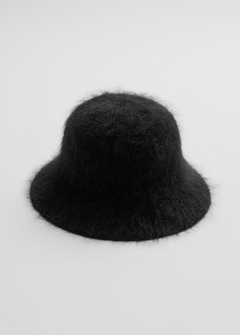 & Other Stories Fuzzy Bucket Hat Nere | NOS-SN114626