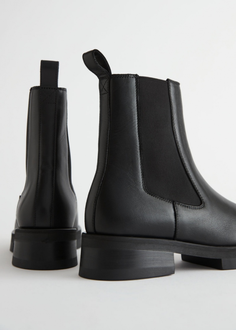 & Other Stories Grosso Sole Chelsea Boots Nere | NOS-SN114428