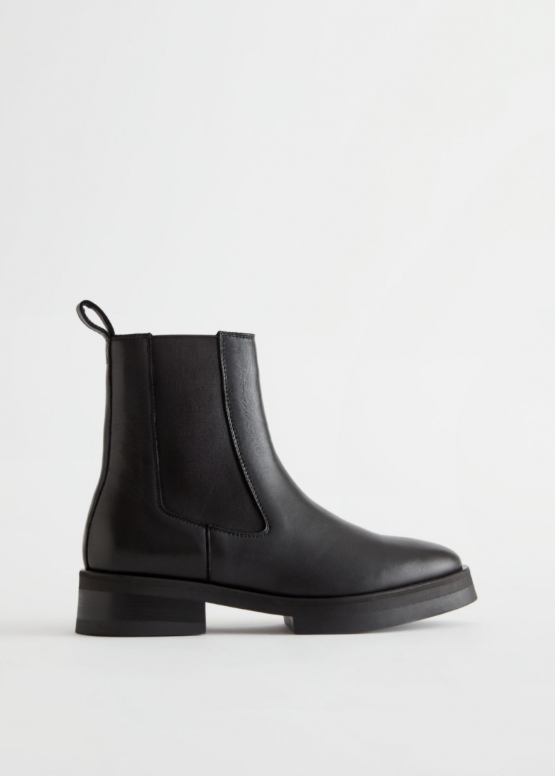 & Other Stories Grosso Sole Chelsea Boots Nere | NOS-SN114428