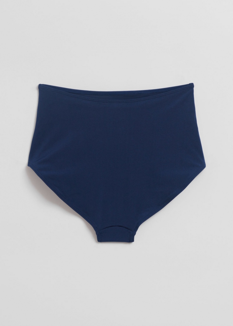 & Other Stories High Vita Bikini Bottoms Blu Scuro | NOS-SN114750