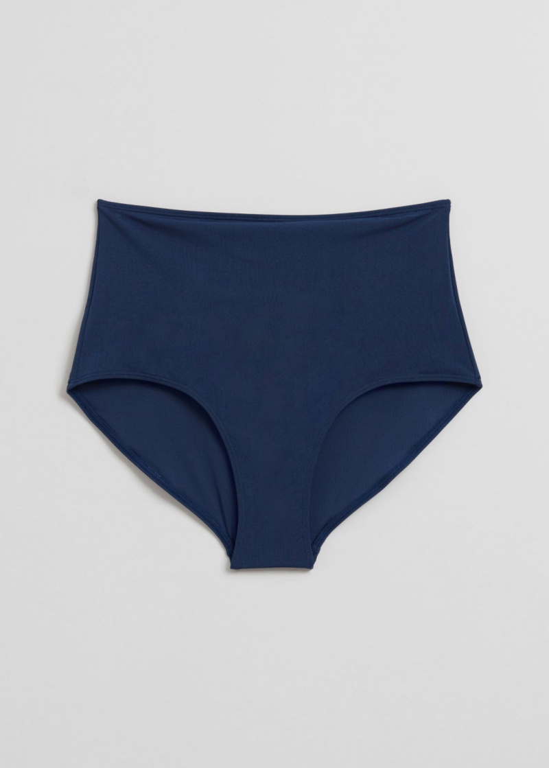 & Other Stories High Vita Bikini Bottoms Blu Scuro | NOS-SN114750