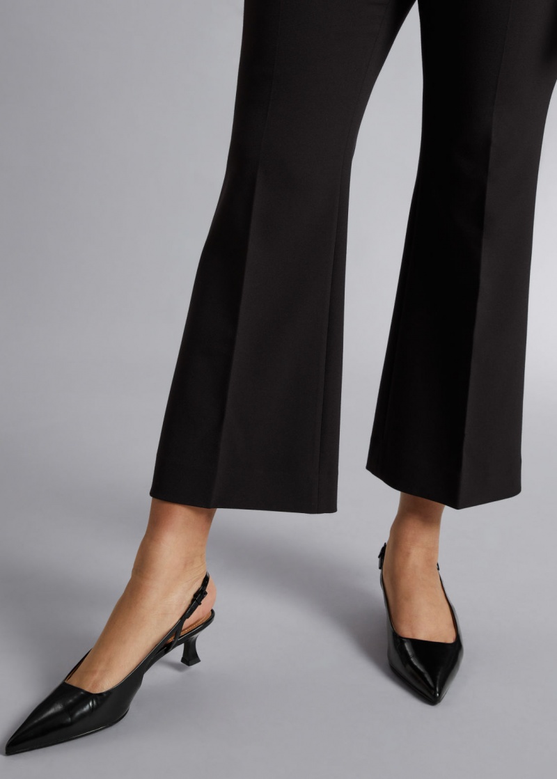 & Other Stories Kick-Flare Trousers Nere | NOS-SN114295