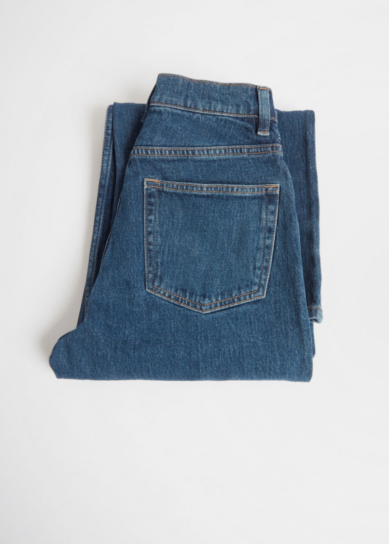 & Other Stories Larghe Cropped Jeans Blu | NOS-SN114224