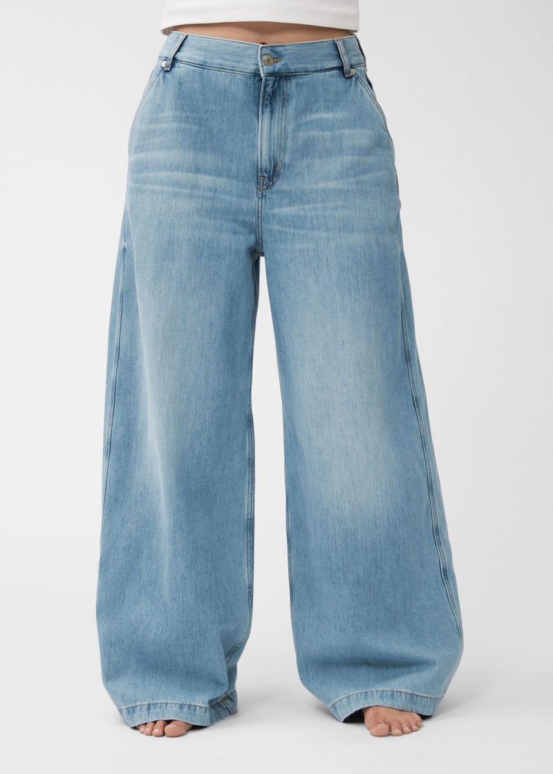 & Other Stories Larghe Low-Vita Jeans Blu Chiaro | NOS-SN114231