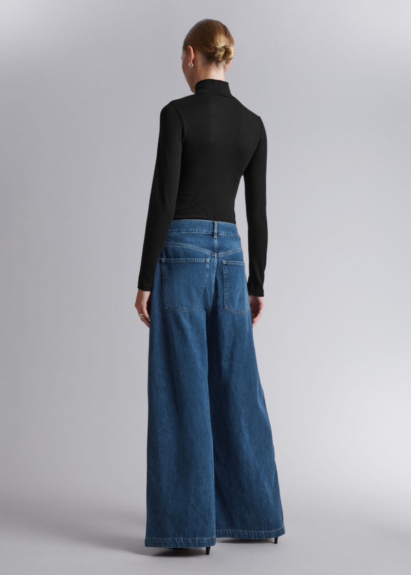 & Other Stories Larghe Low-Vita Jeans Blu | NOS-SN114237