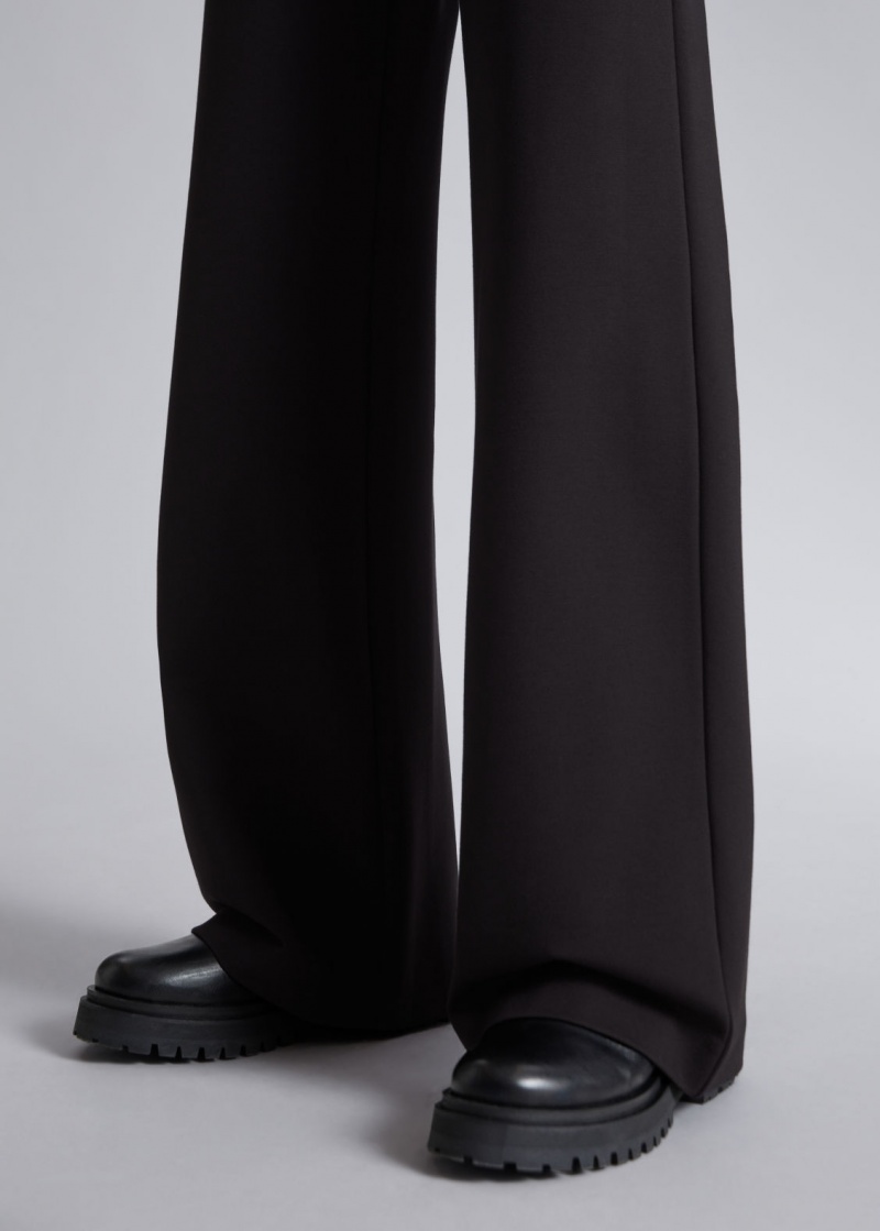 & Other Stories Larghe Trousers Nere | NOS-SN114333